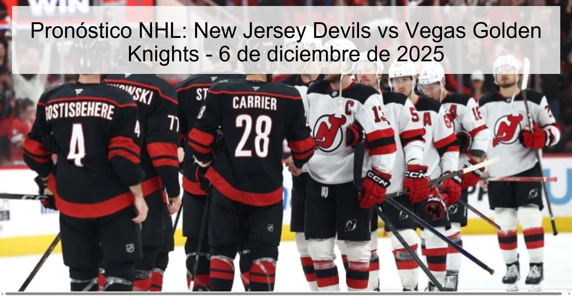 NHL Prediction: New Jersey Devils vs Vegas Golden Knights – December 6, 2025