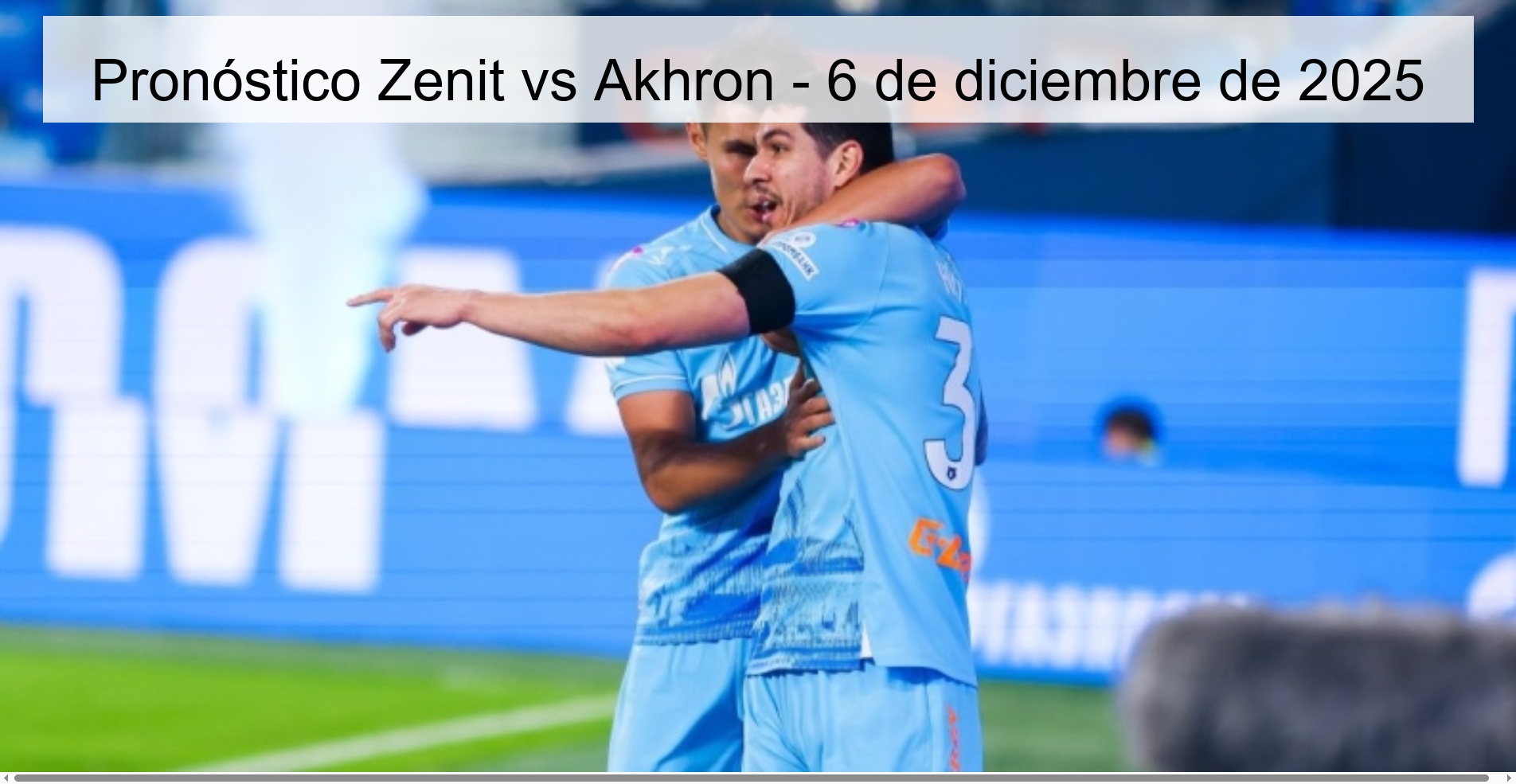Zenit vs Akhron Prediction – December 6, 2025