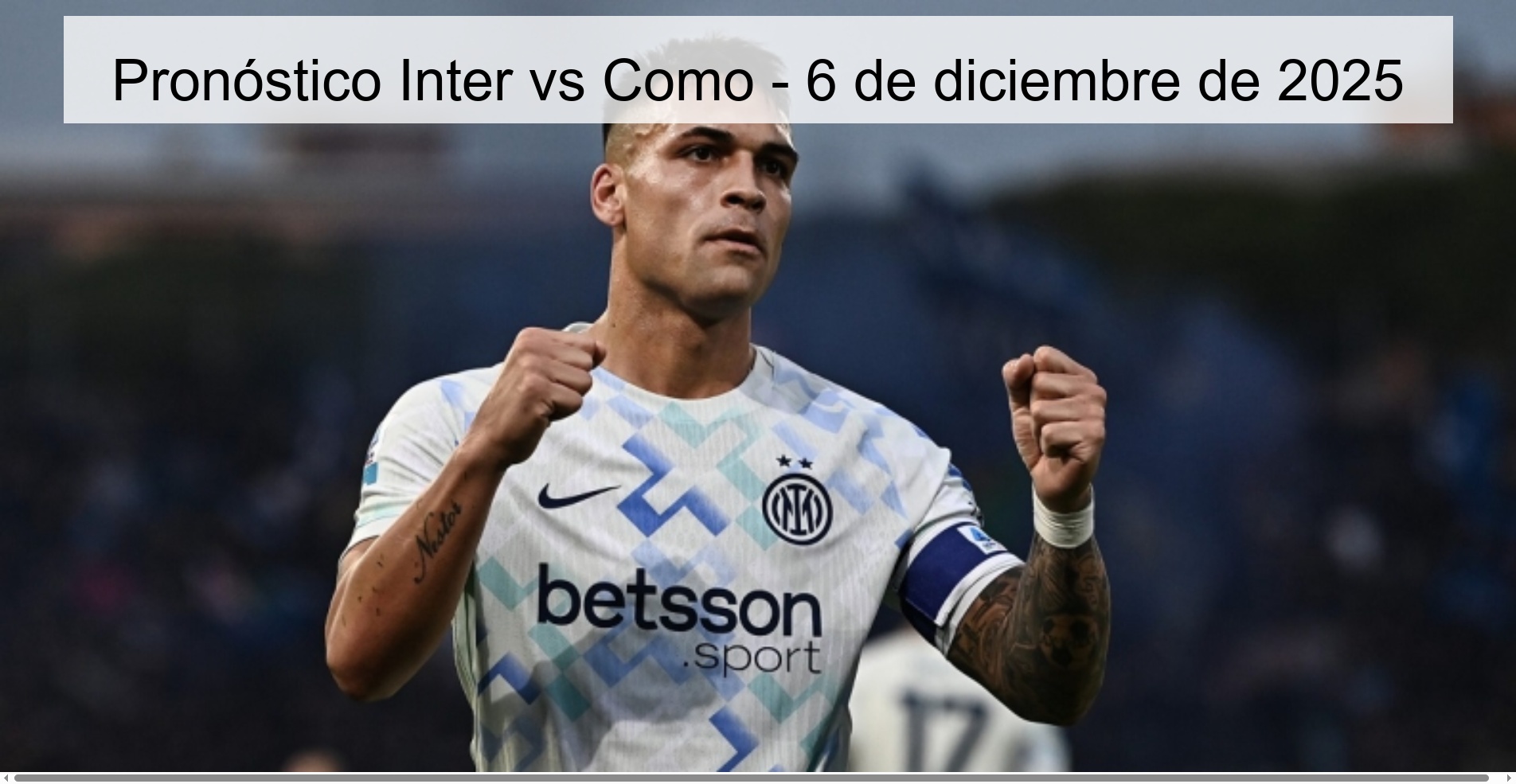 Inter vs Como Prediction - December 6, 2025