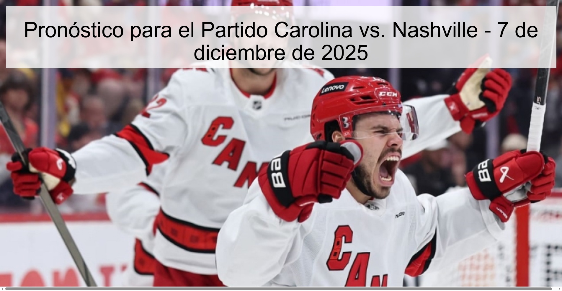 Prediction for the Carolina vs. Match Nashville – December 7, 2025