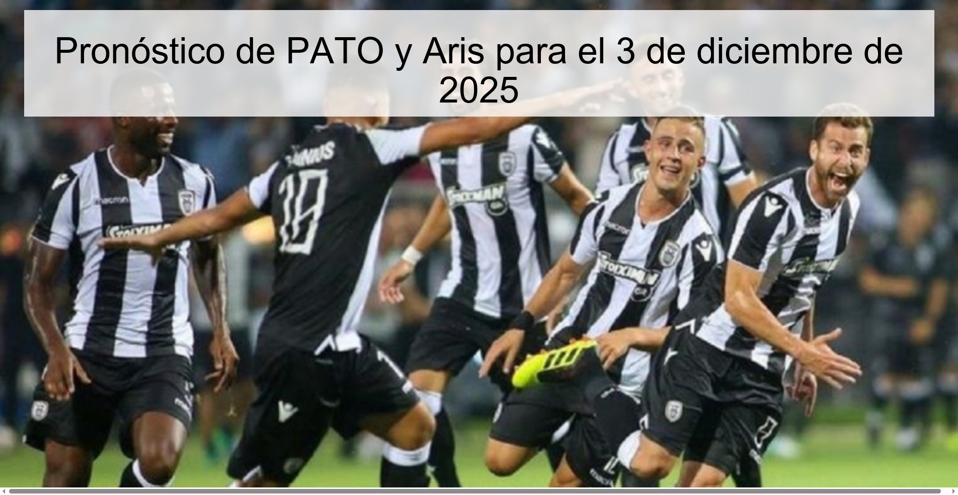 PATO and Aris forecast for December 3, 2025