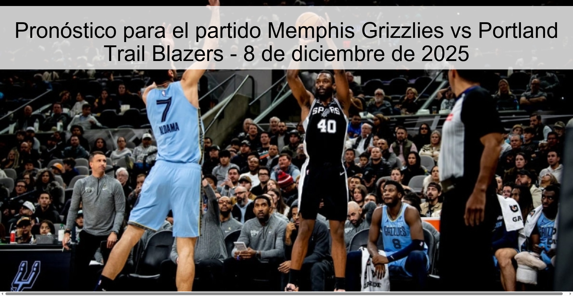 Pronóstico para el partido Memphis Grizzlies vs Portland Trail Blazers - 8 de diciembre de 2025 Pronóstico para el partido Memphis Grizzlies vs Portland Trail Blazers - 8 de diciembre de 2025