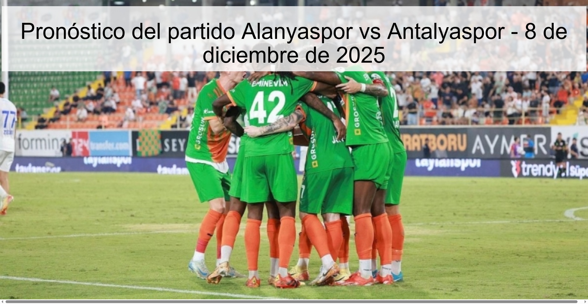 Alanyaspor vs Antalyaspor Prediction – December 8, 2025