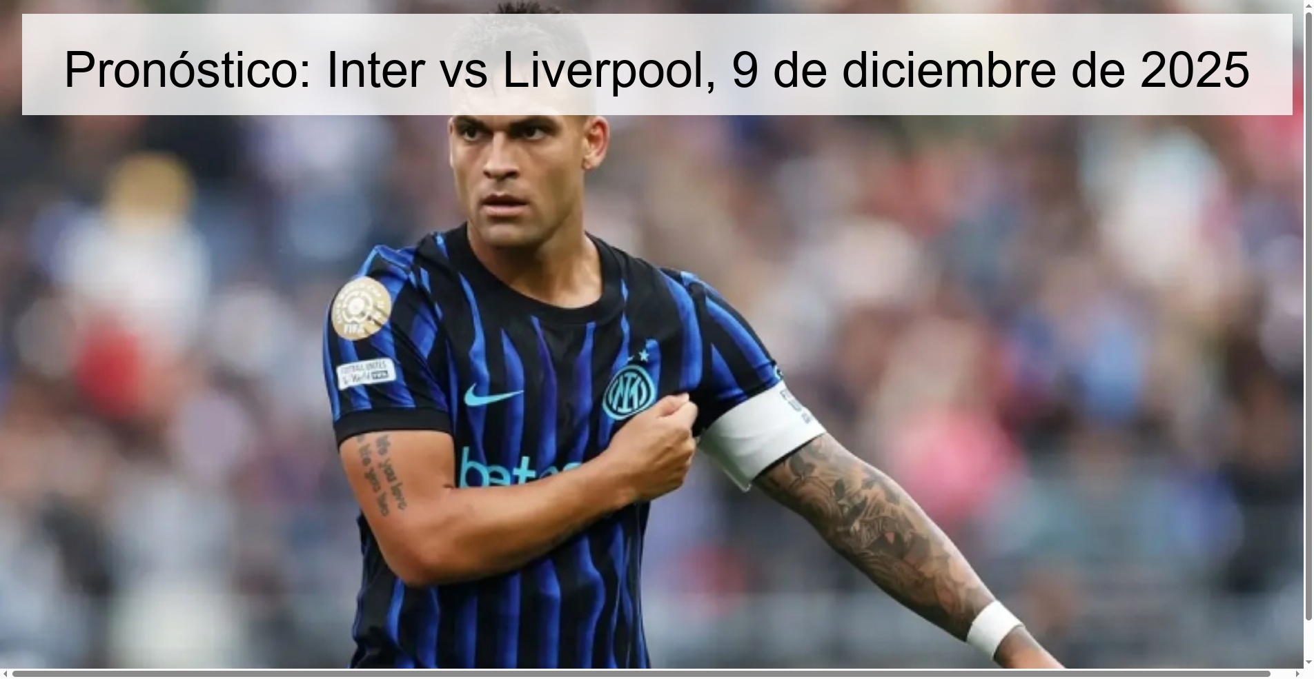 Pronóstico: Inter vs Liverpool, 9 de diciembre de 2025