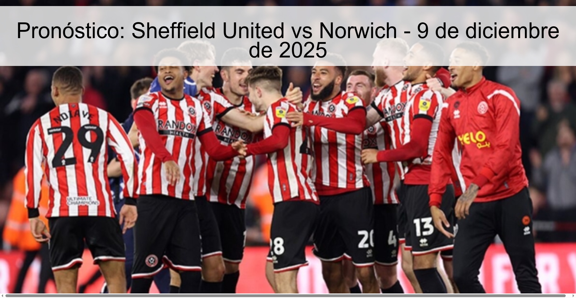 Prediction: Sheffield United vs Norwich – December 9, 2025