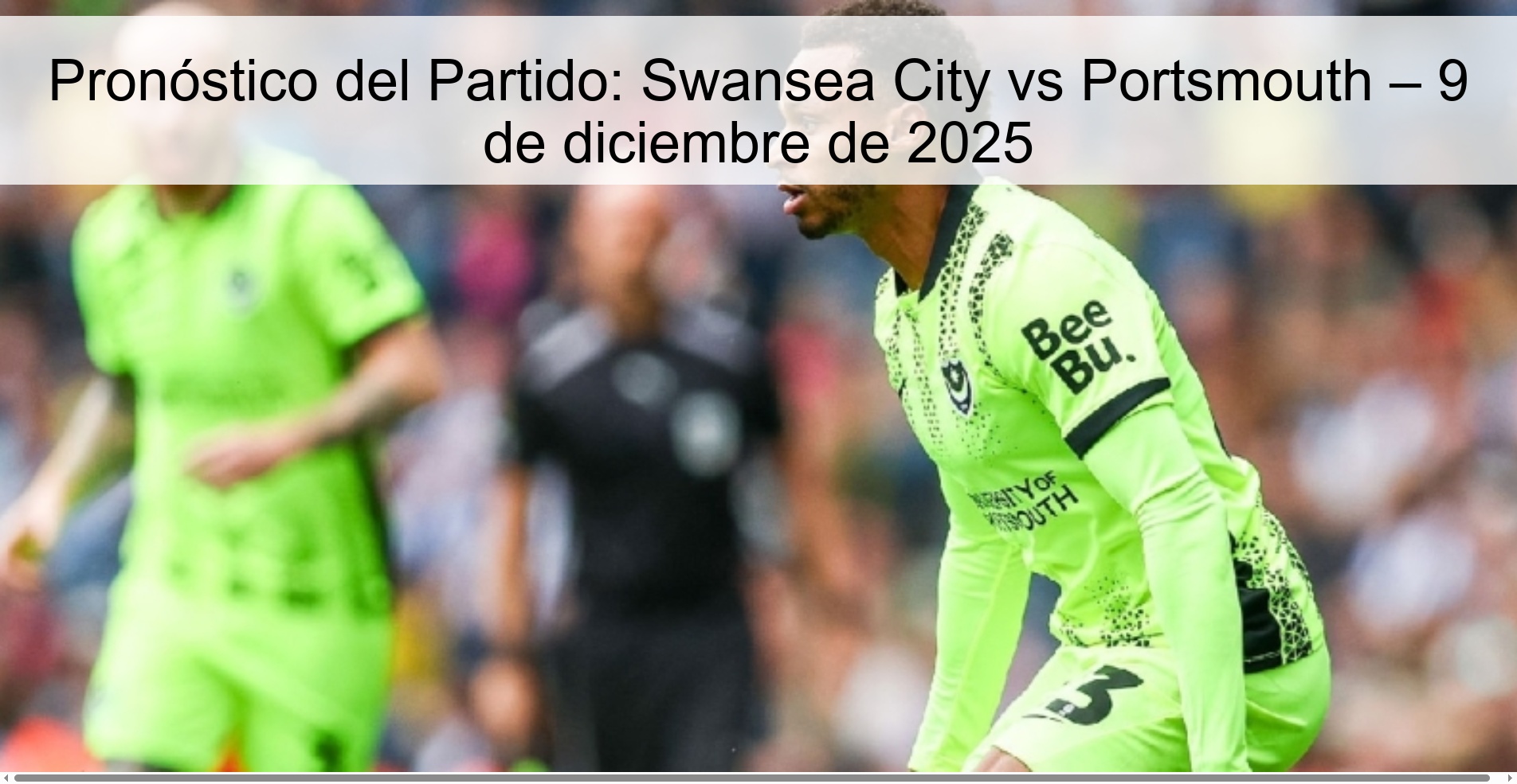 Match Prediction: Swansea City vs Portsmouth – December 9, 2025