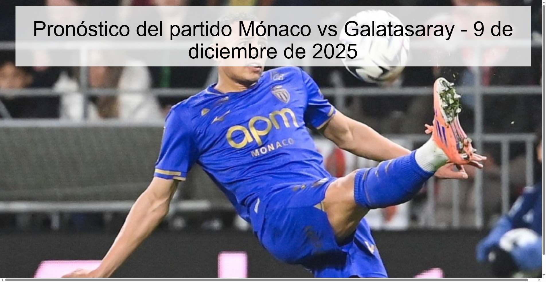 Monaco vs Galatasaray Prediction – December 9, 2025