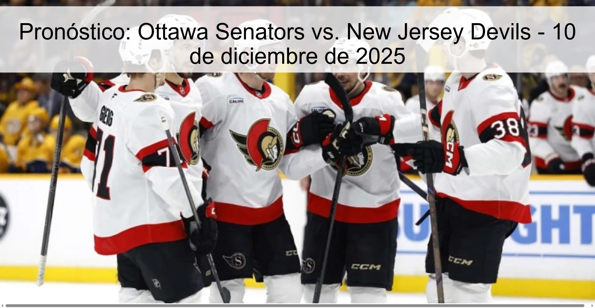 Prediction: Ottawa Senators vs. New Jersey Devils – December 10, 2025