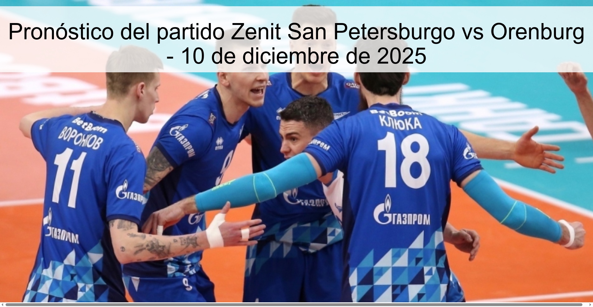 Pronóstico del partido Zenit San Petersburgo vs Orenburg - 10 de diciembre de 2025 Pronóstico del partido Zenit San Petersburgo vs Orenburg - 10 de diciembre de 2025
