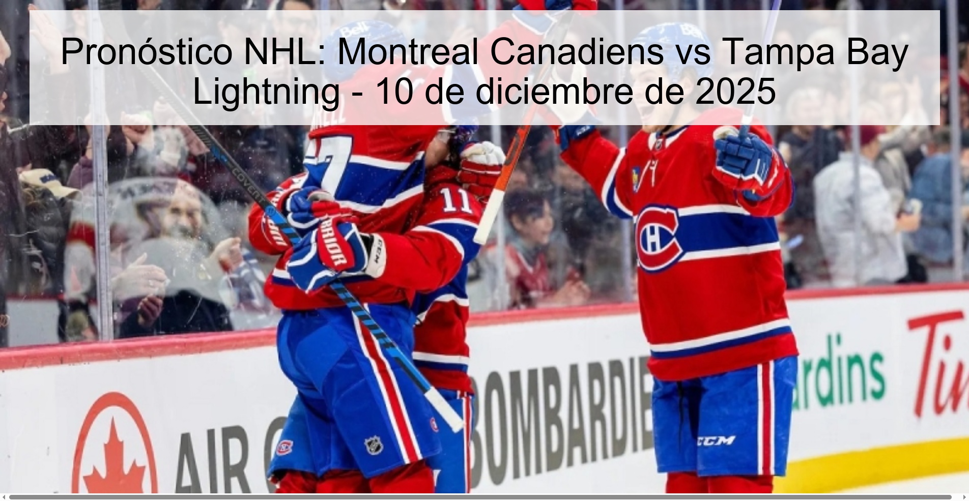 NHL Prediction: Montreal Canadiens vs Tampa Bay Lightning – December 10, 2025