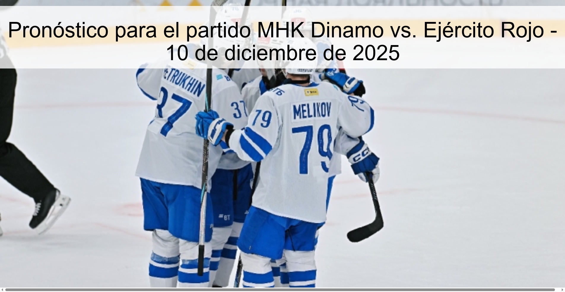 Prediction for the match MHK Dinamo vs. Red Army - December 10, 2025
