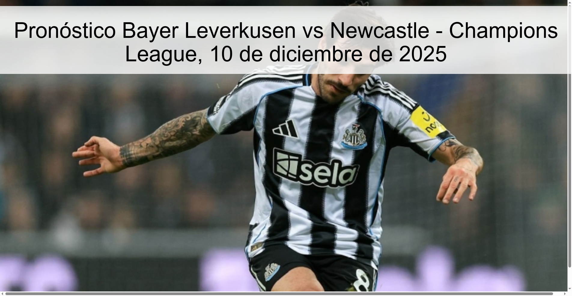 Bayer Leverkusen vs Newcastle Prediction - Champions League, December 10, 2025