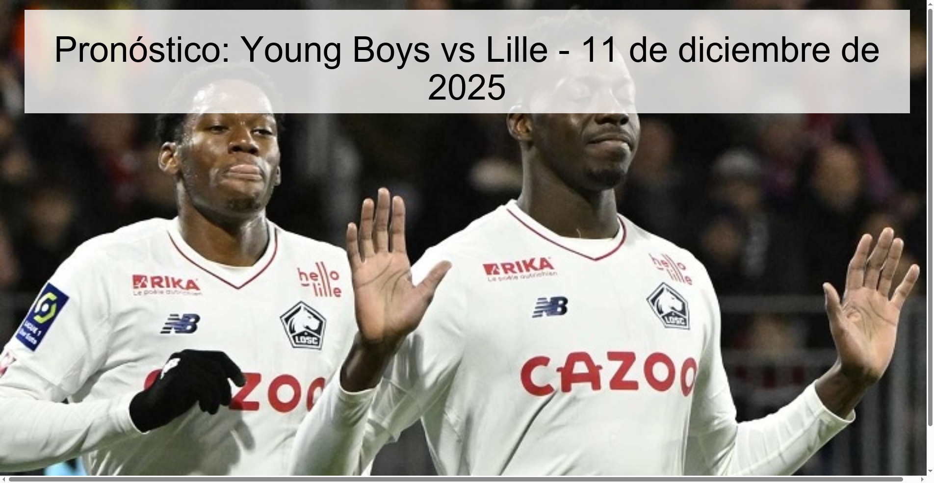 Prediction: Young Boys vs Lille – December 11, 2025