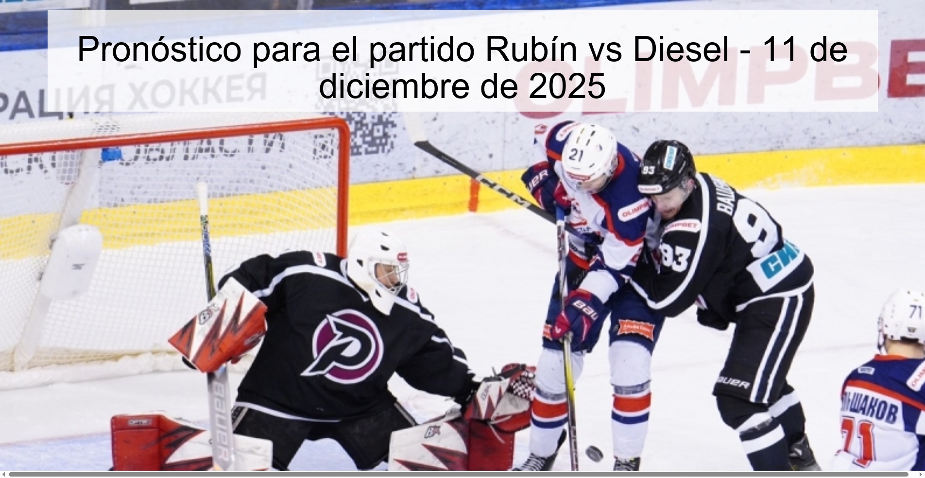 Prediction for the match Rubín vs Diesel - December 11, 2025