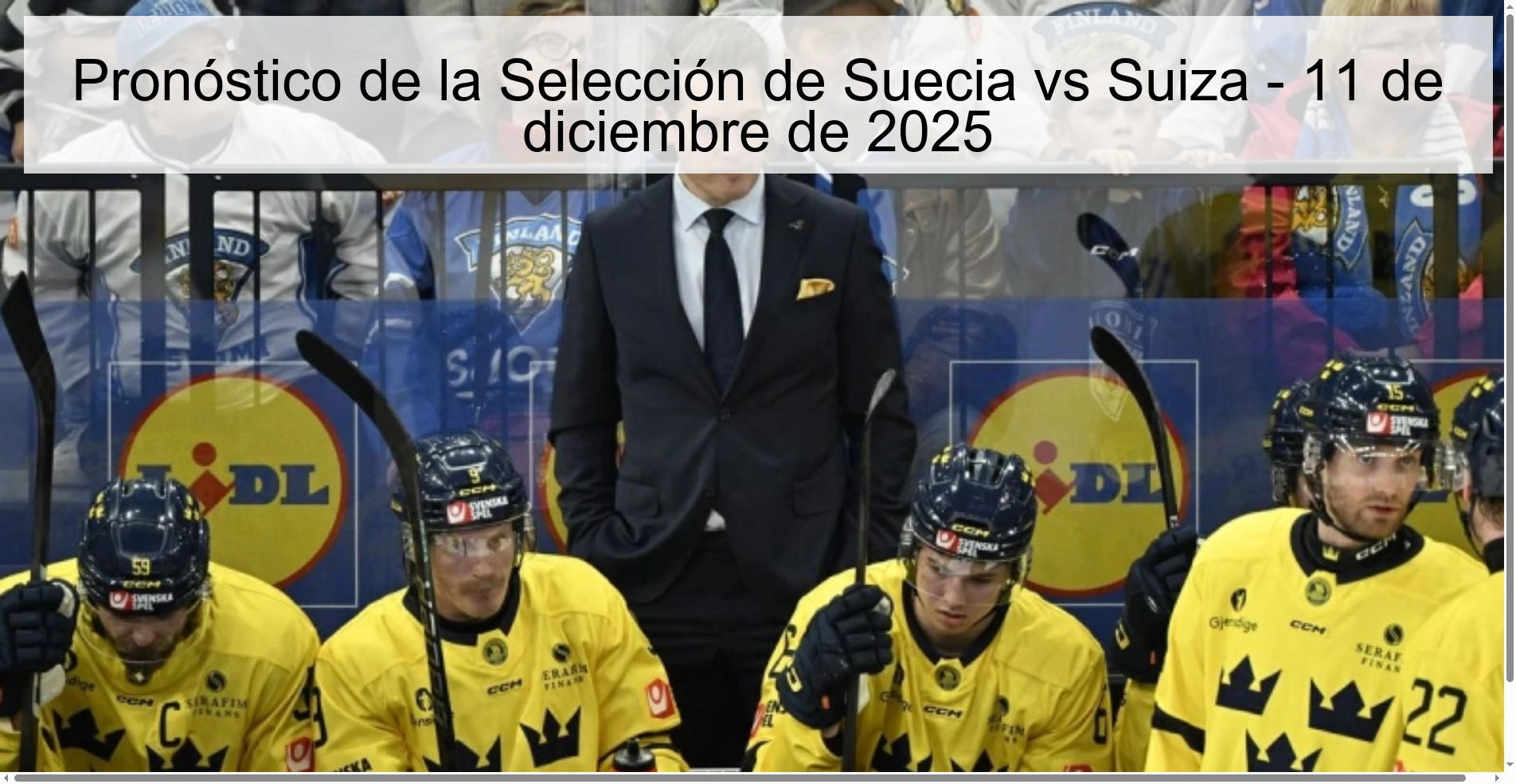 Sweden vs Switzerland National Team Prediction - December 11, 2025