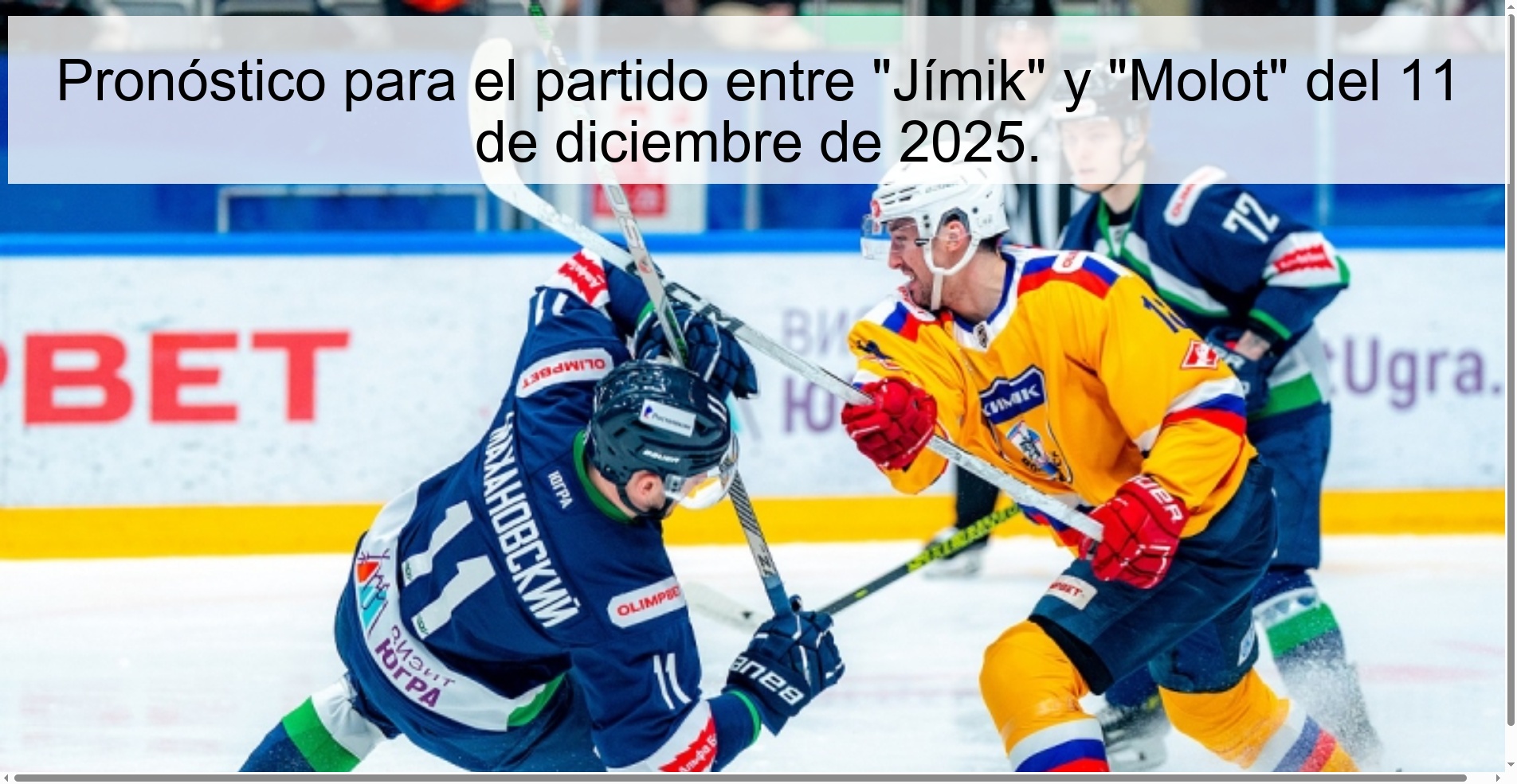 Prediction for the match between 