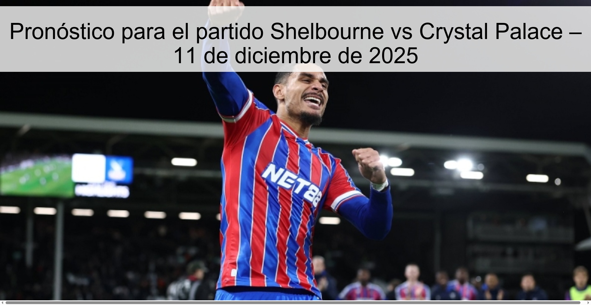 Prediction for the Shelbourne vs Crystal Palace match – December 11, 2025