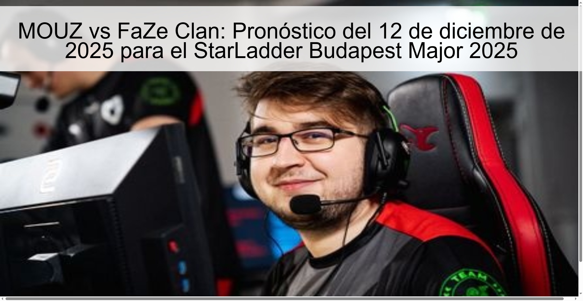 MOUZ vs FaZe Clan: December 12, 2025 Prediction for StarLadder Budapest Major 2025