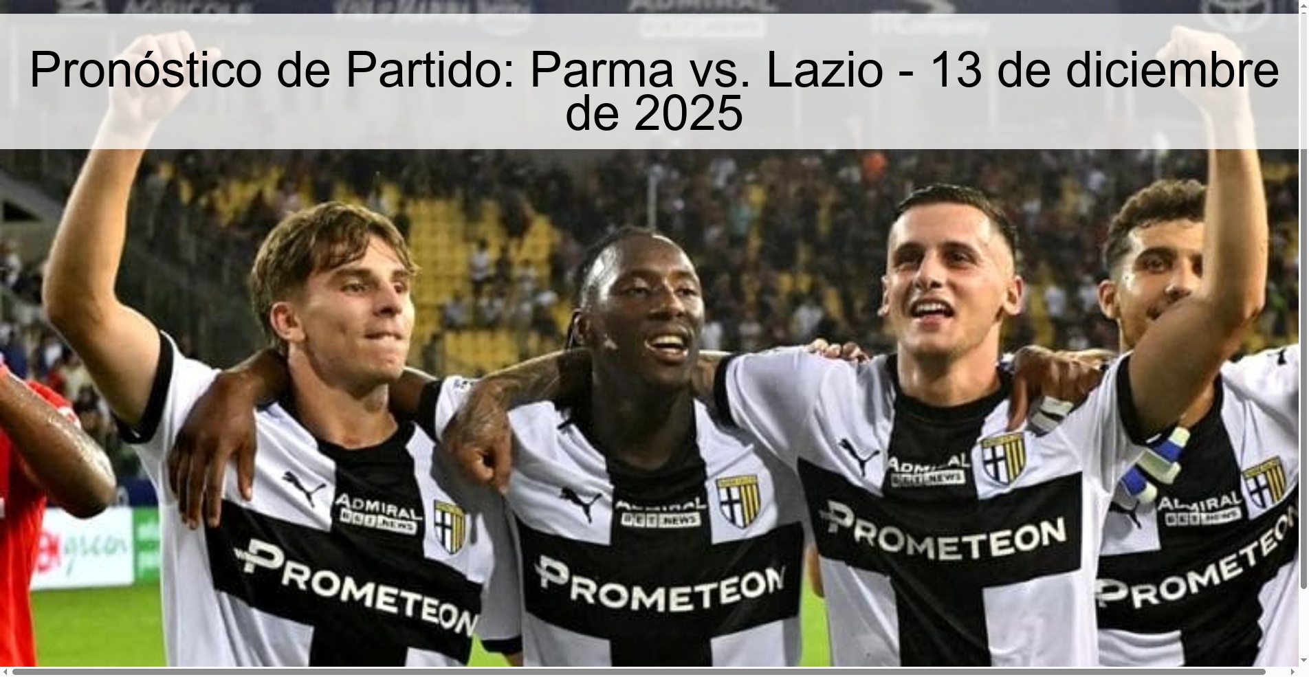 Match Prediction: Parma vs. Lazio - December 13, 2025