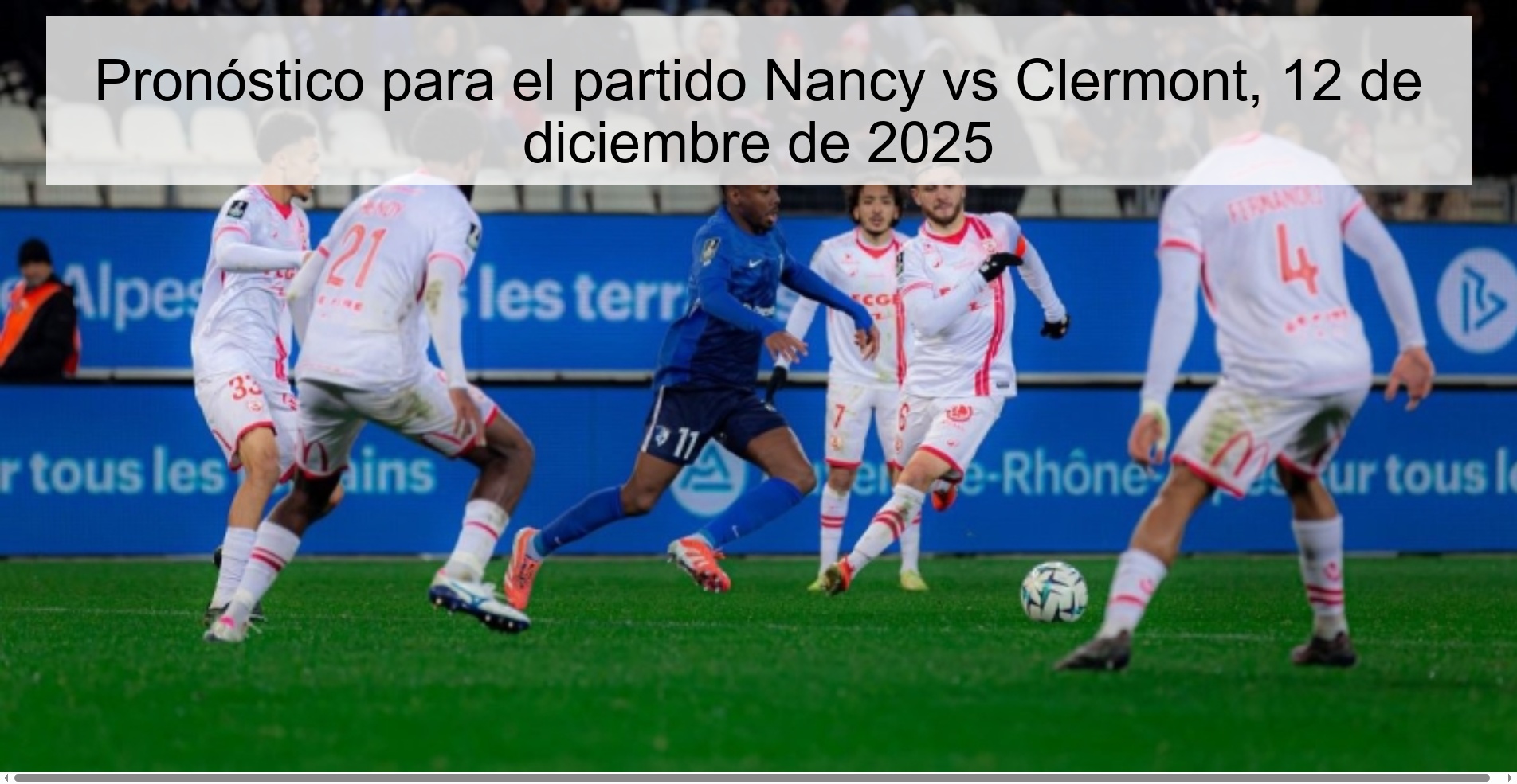 Prediction for the match Nancy vs Clermont, December 12, 2025