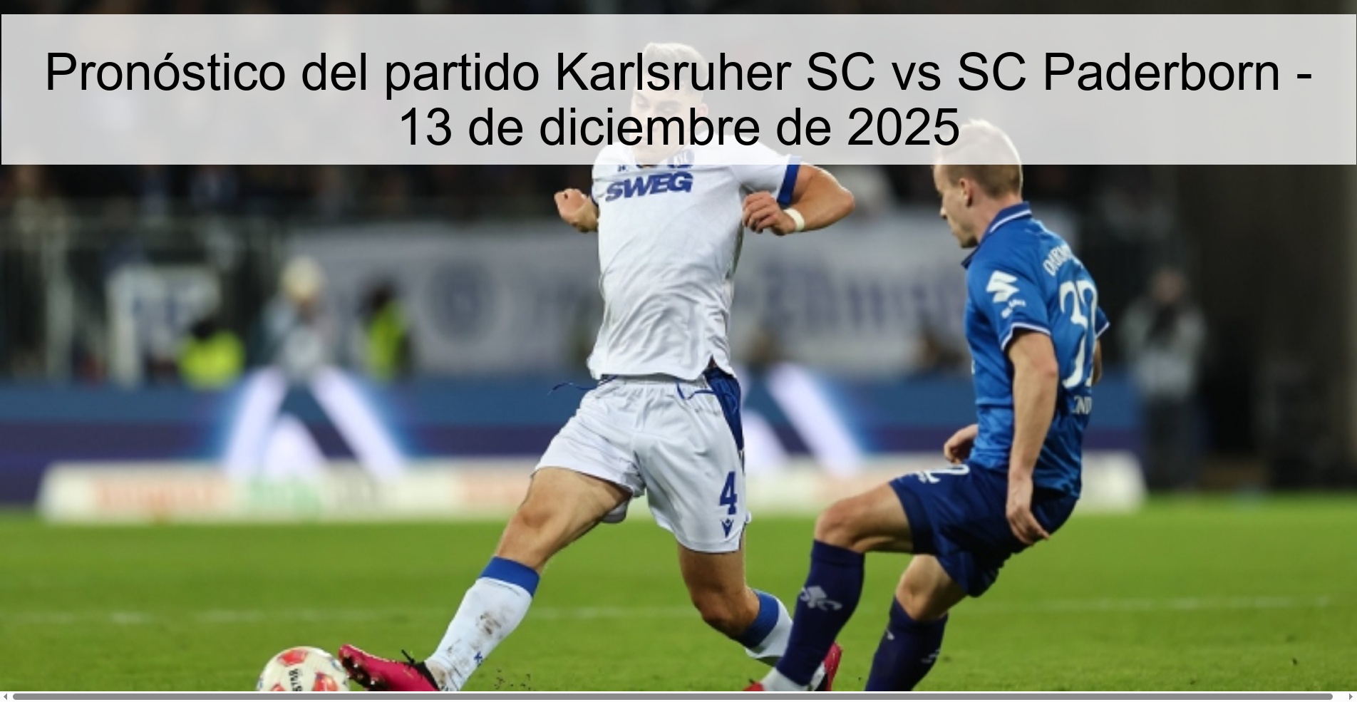 Karlsruher SC vs SC Paderborn Prediction – December 13, 2025