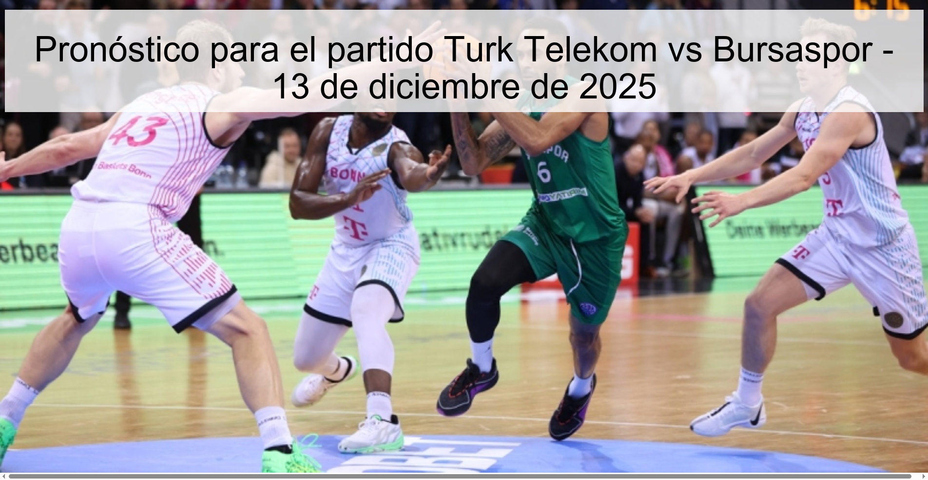 Prediction for the match Turk Telekom vs Bursaspor - December 13, 2025