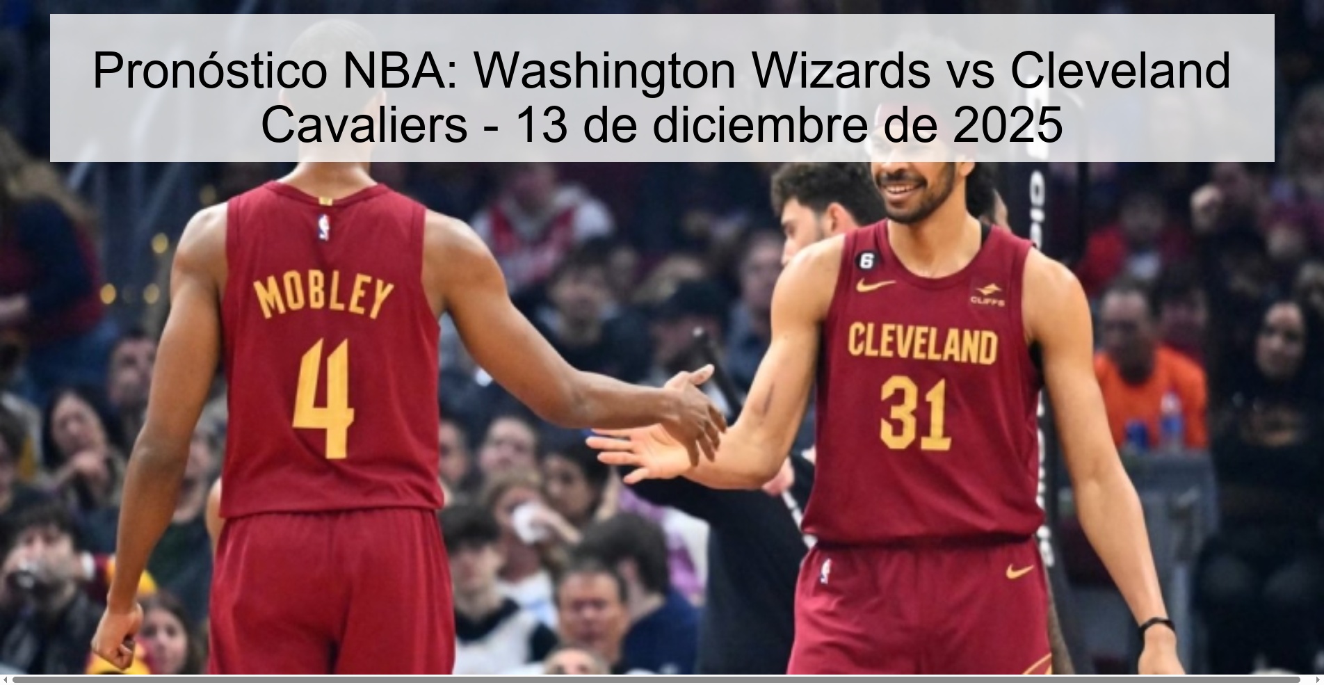 NBA Prediction: Washington Wizards vs Cleveland Cavaliers - December 13, 2025