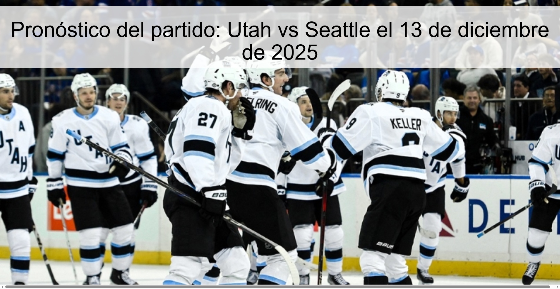 Match Prediction: Utah vs Seattle on December 13, 2025