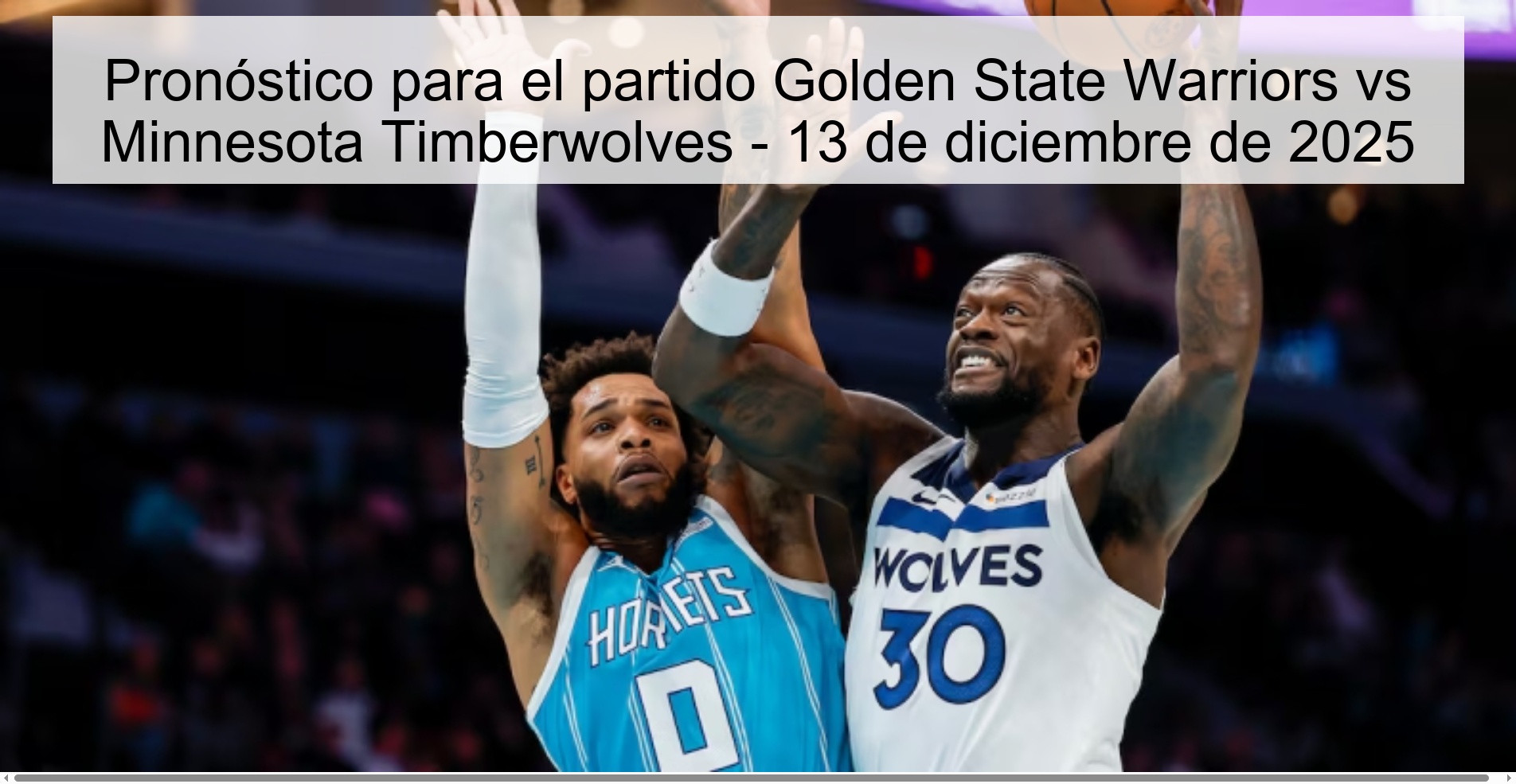 Prediction for the Golden State Warriors vs Minnesota Timberwolves match - December 13, 2025