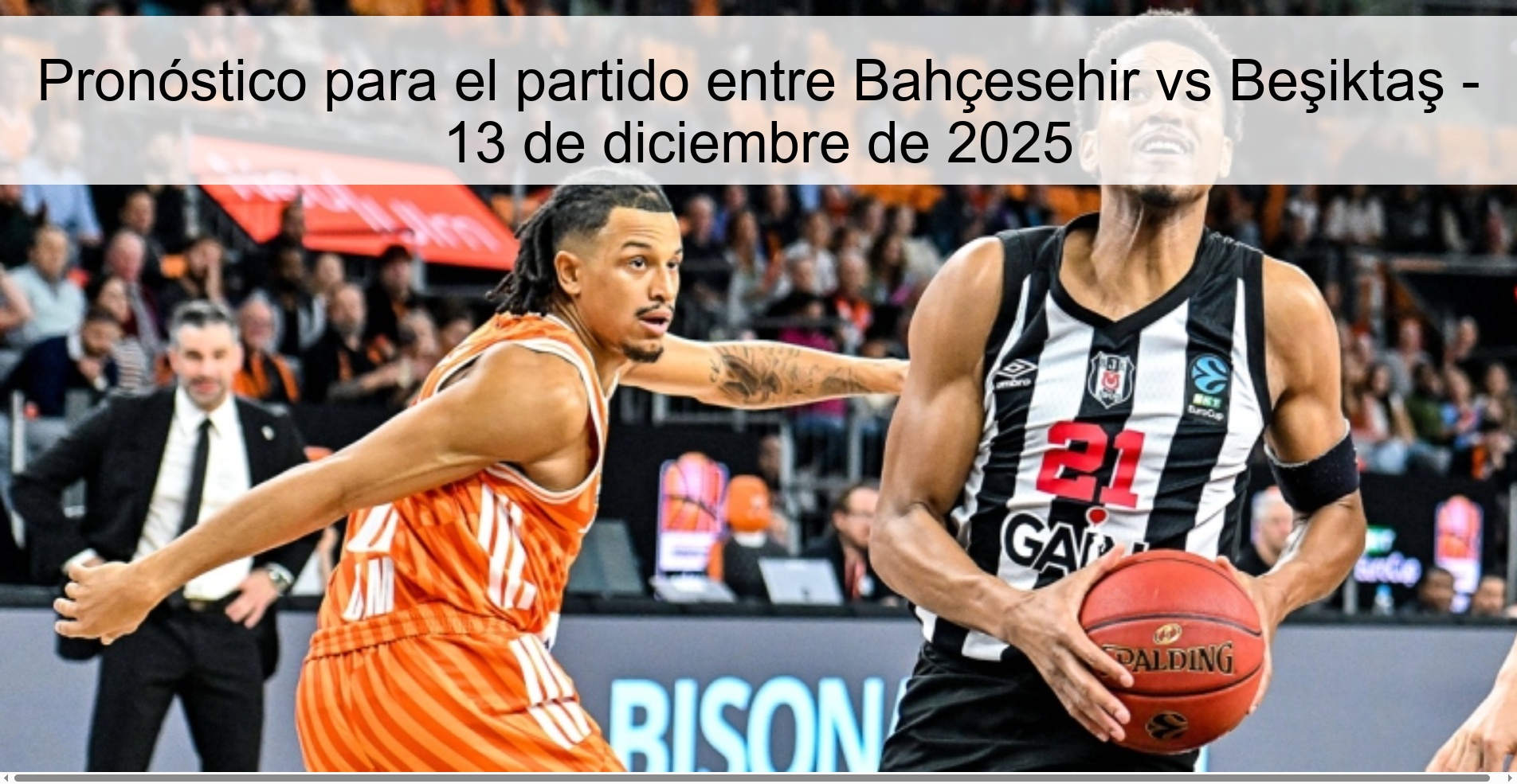 Prediction for the match between Bahçesehir vs Beşiktaş - December 13, 2025