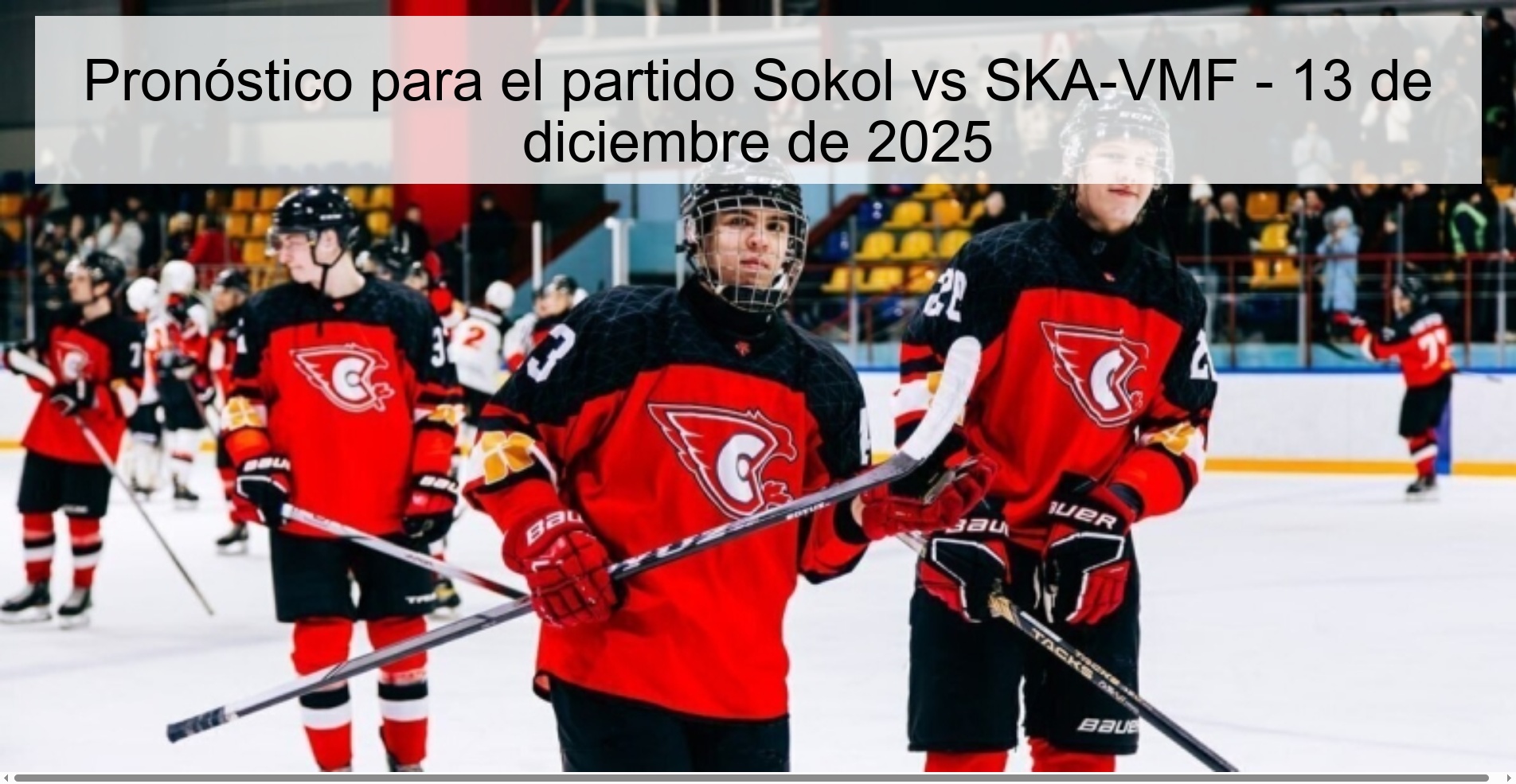 Prediction for the match Sokol vs SKA-VMF - December 13, 2025