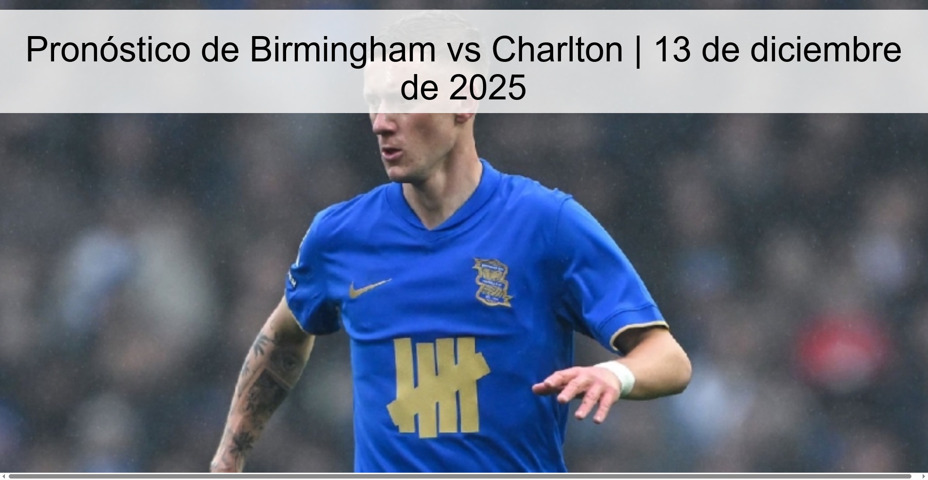 Birmingham vs Charlton Prediction | December 13, 2025