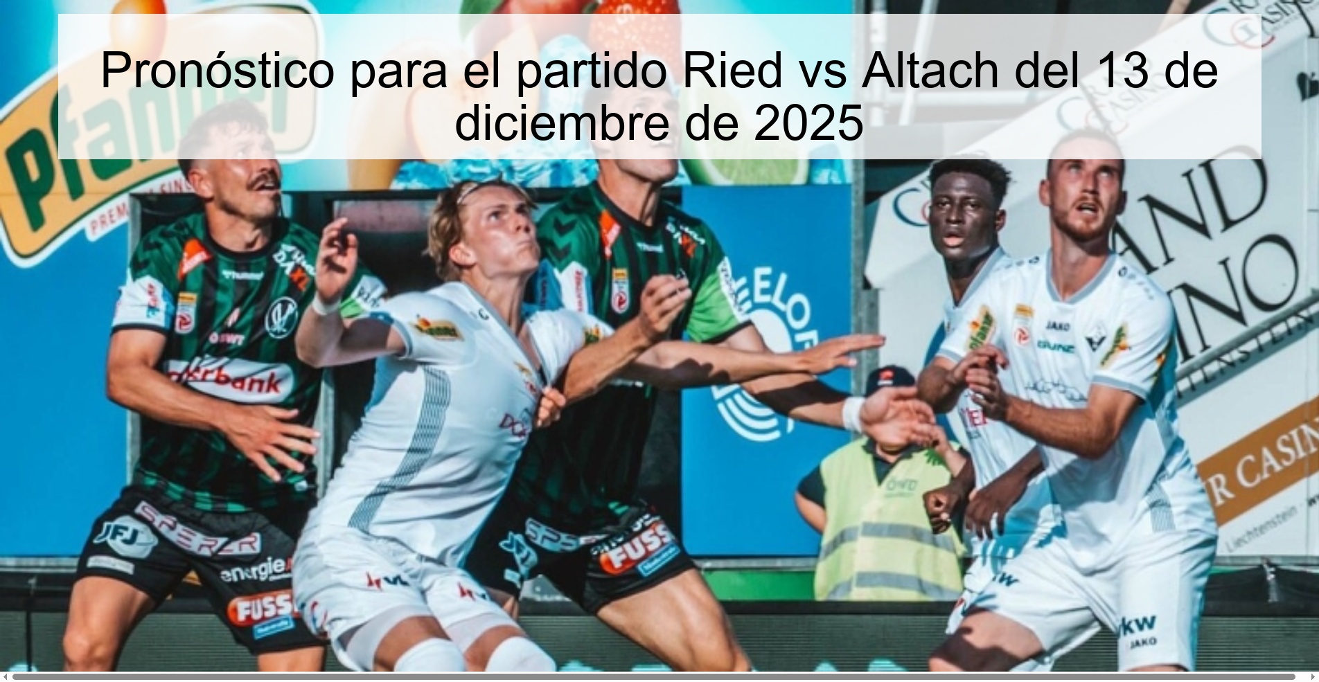 Prediction for the match Ried vs Altach on December 13, 2025