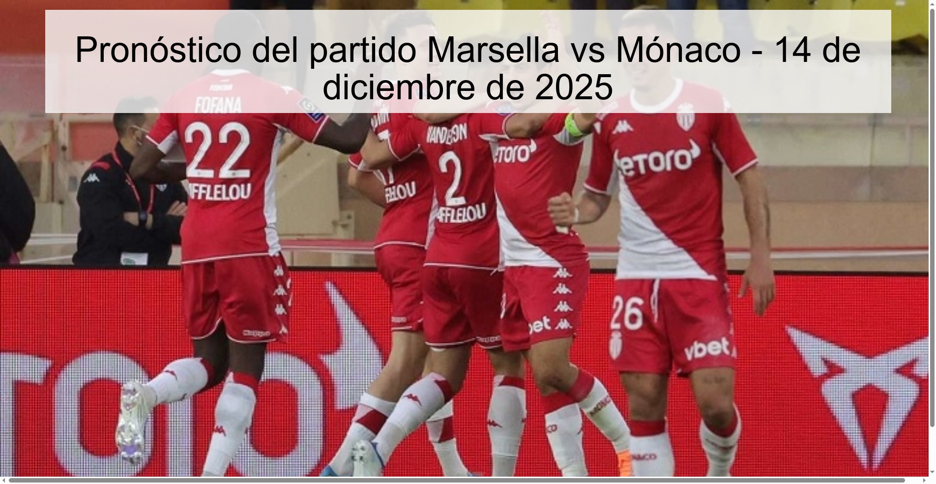 Marseille vs Monaco Prediction – December 14, 2025