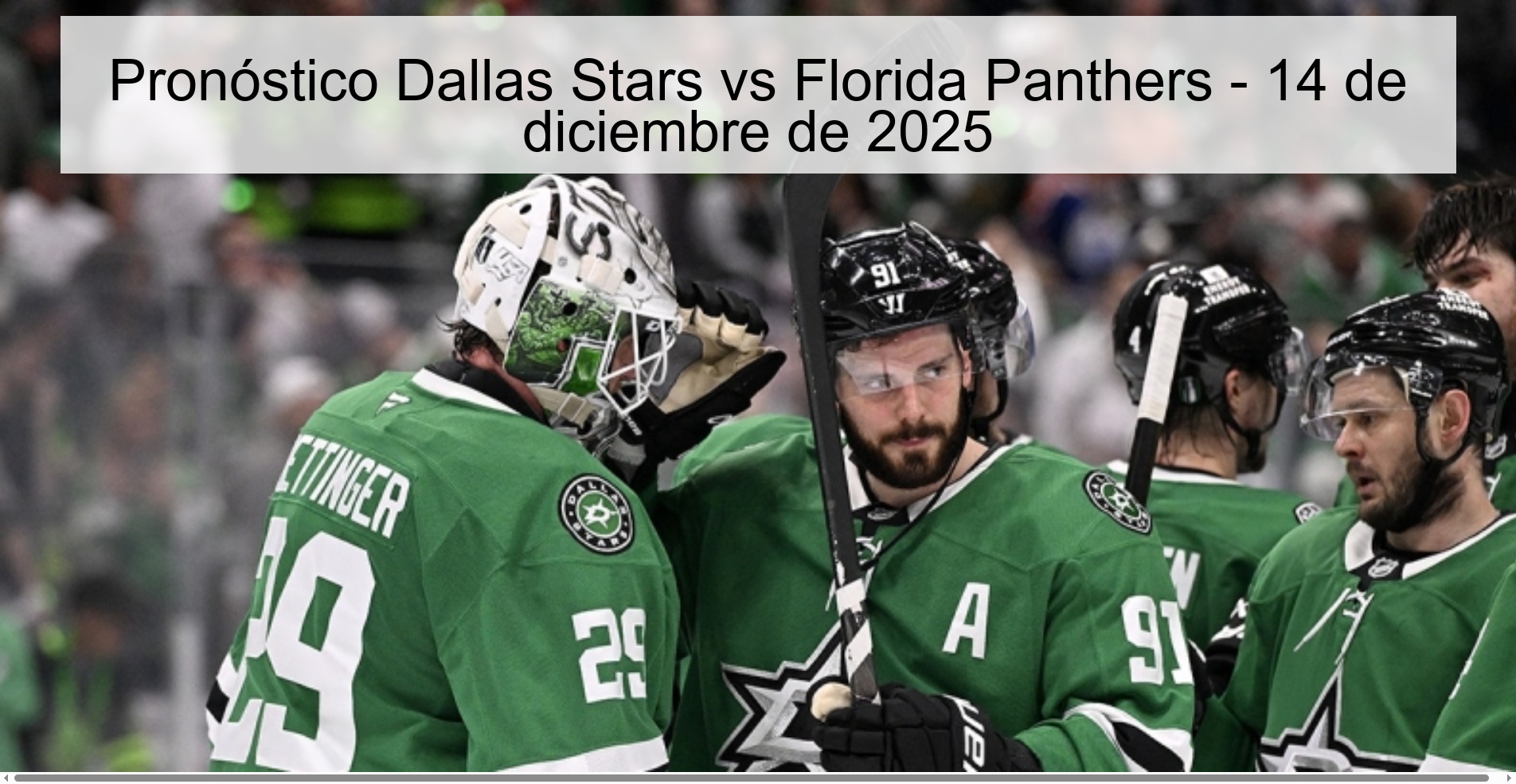 Dallas Stars vs Florida Panthers Prediction – December 14, 2025