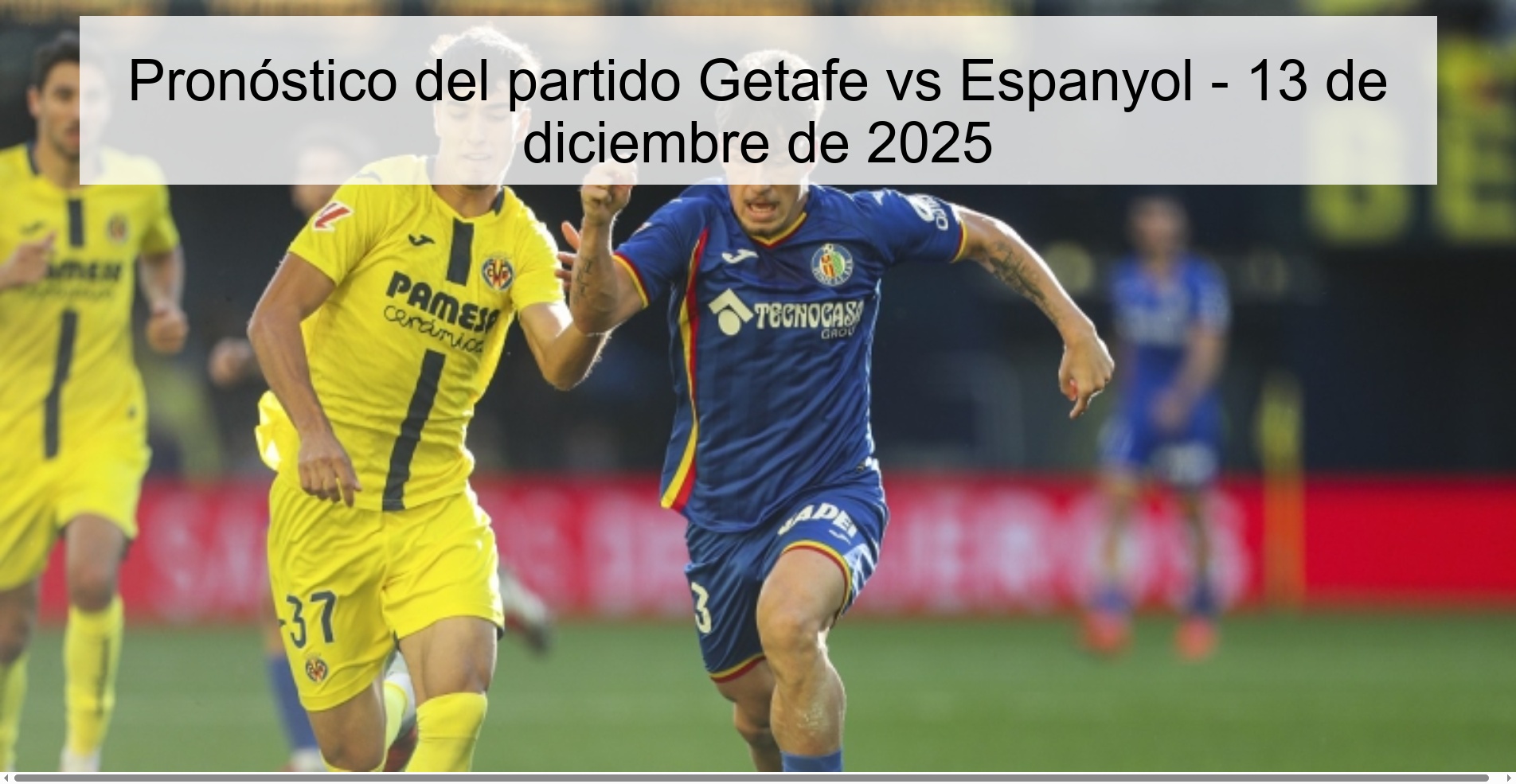 Getafe vs Espanyol match prediction - December 13, 2025