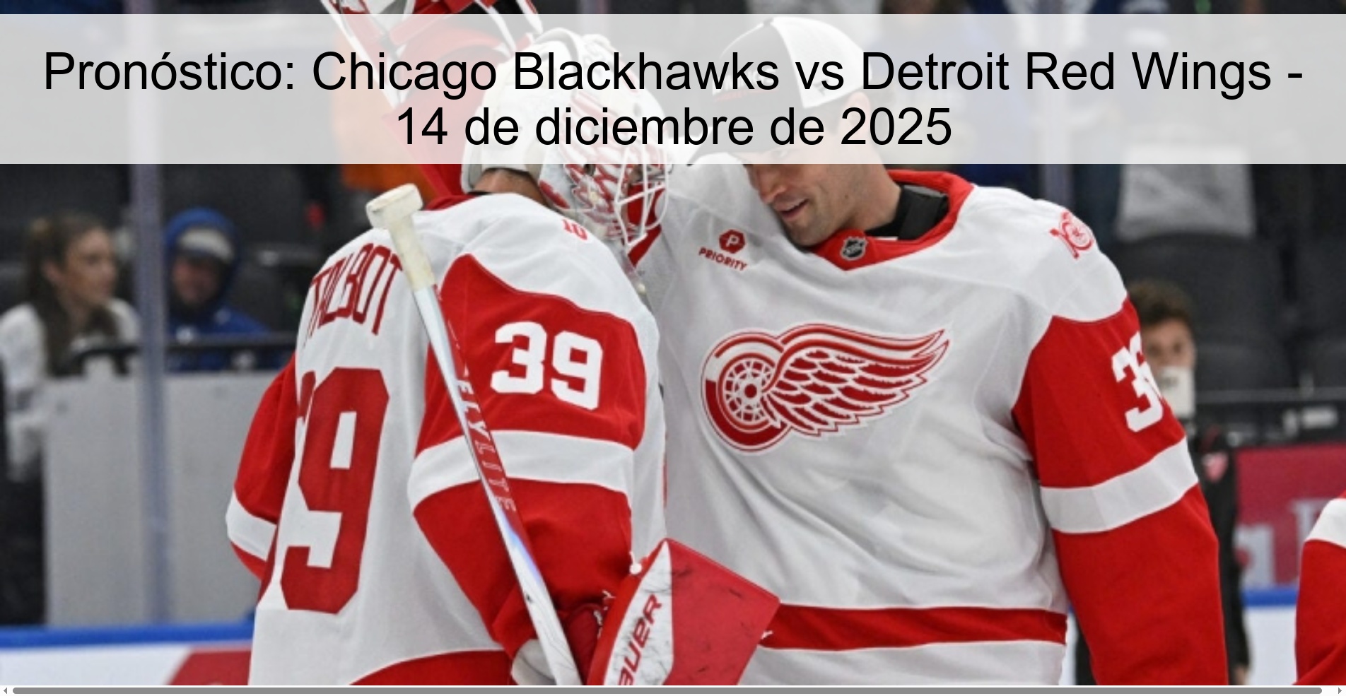 Prediction: Chicago Blackhawks vs Detroit Red Wings – December 14, 2025