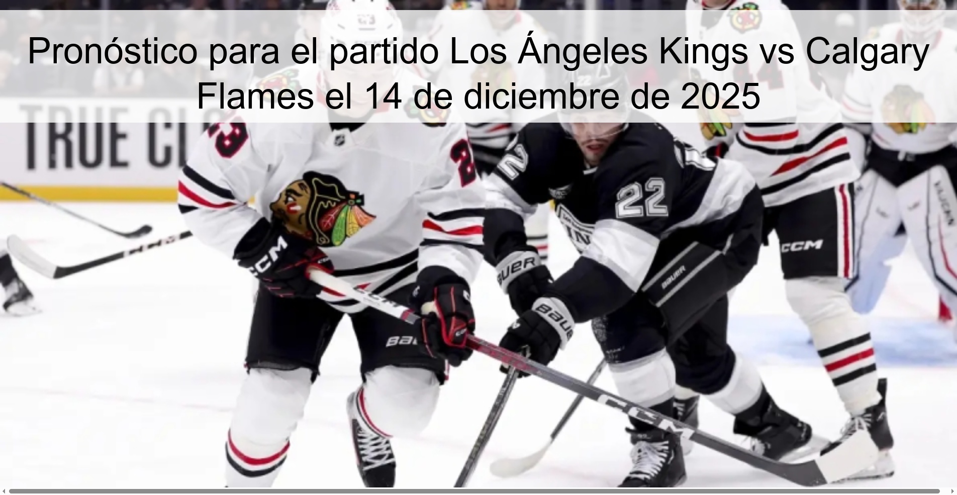 Prediction for the Los Angeles Kings vs Calgary Flames match on December 14, 2025
