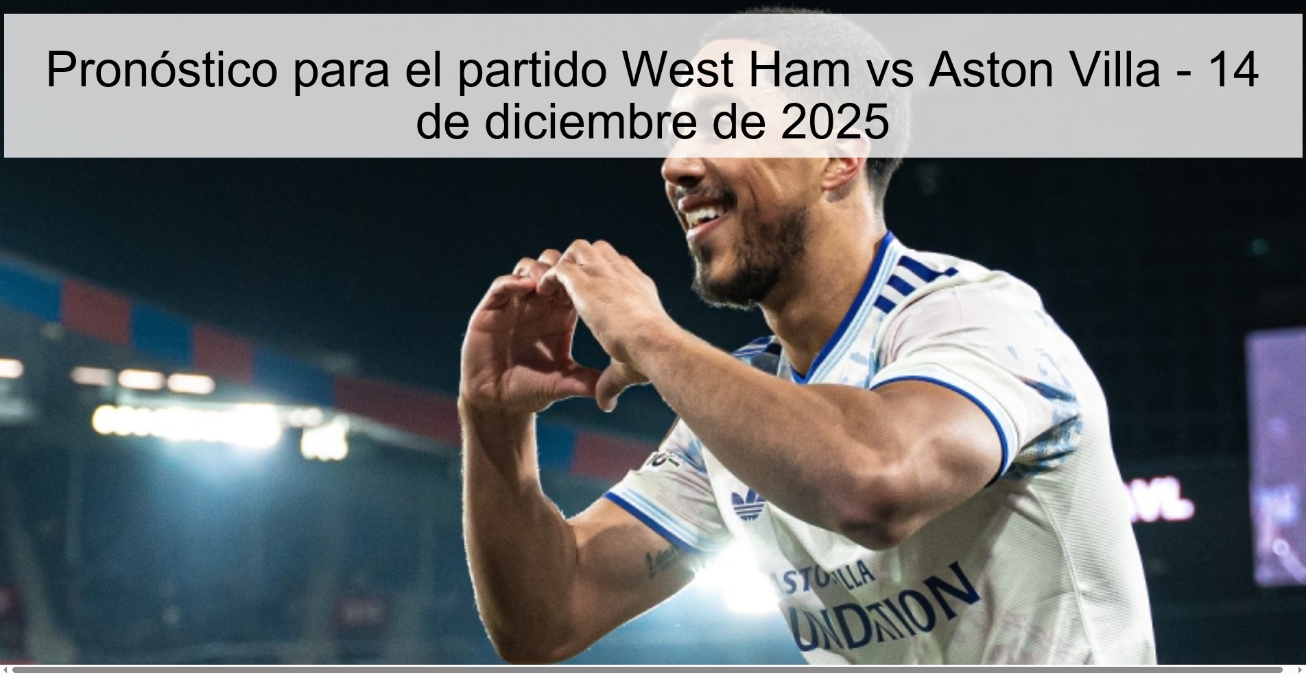 Prediction for the match West Ham vs Aston Villa - December 14, 2025