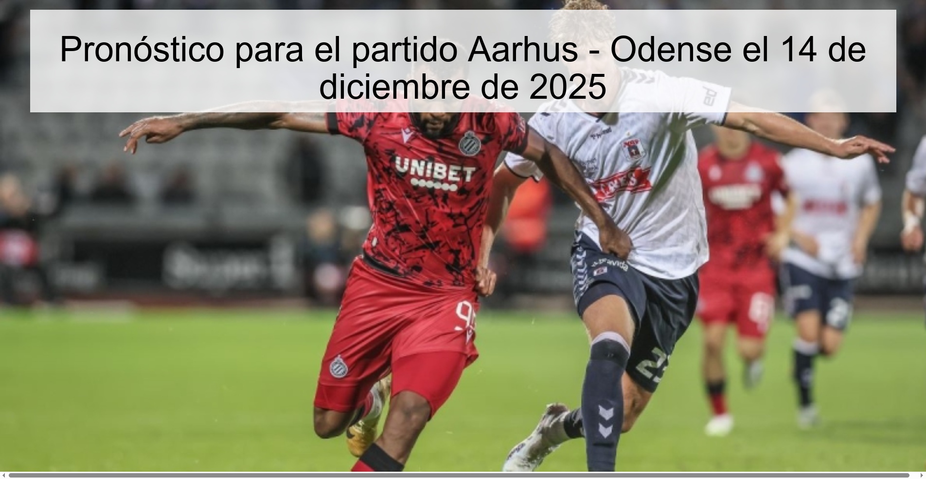 Prediction for the match Aarhus - Odense on December 14, 2025