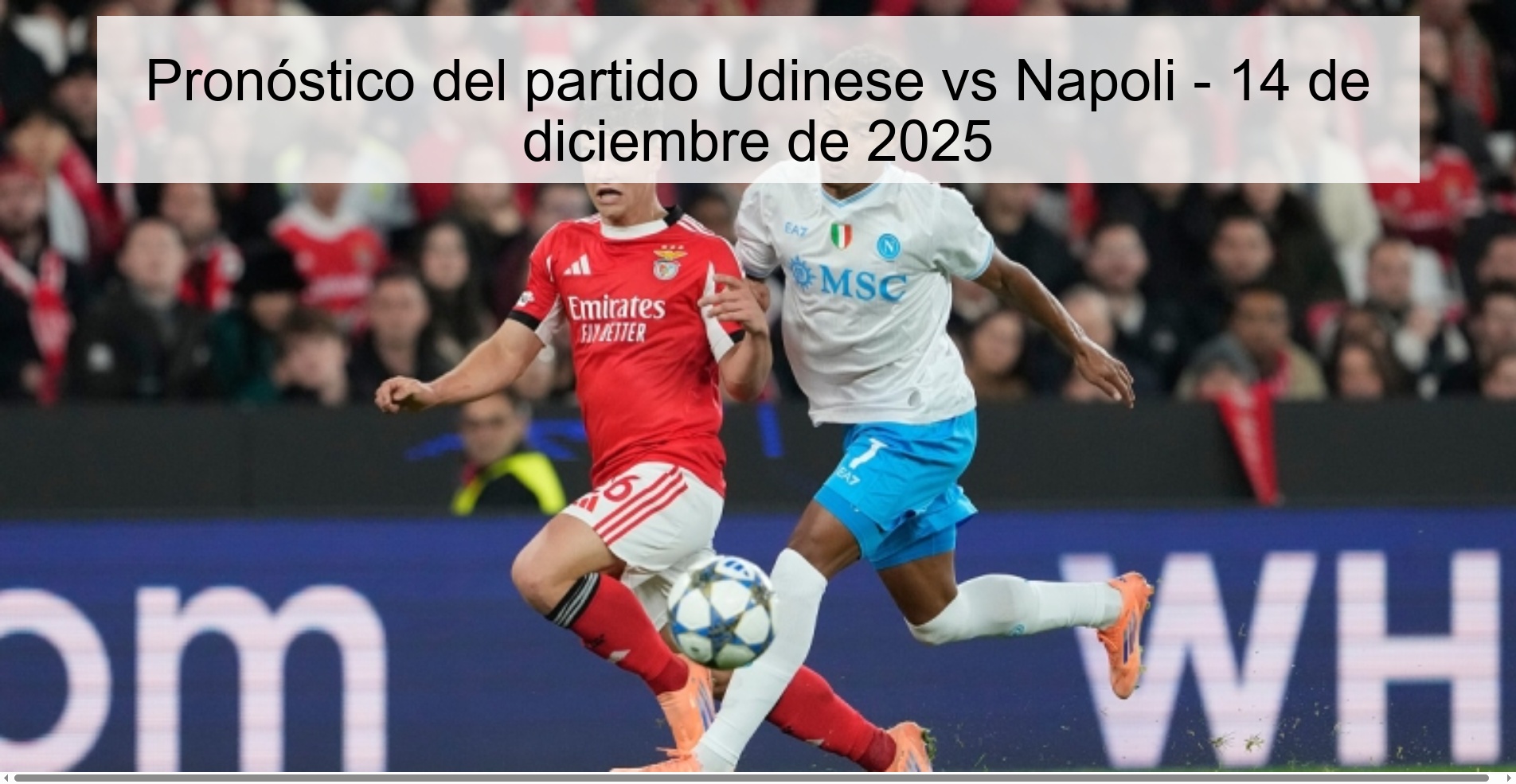 Udinese vs Napoli Prediction – December 14, 2025