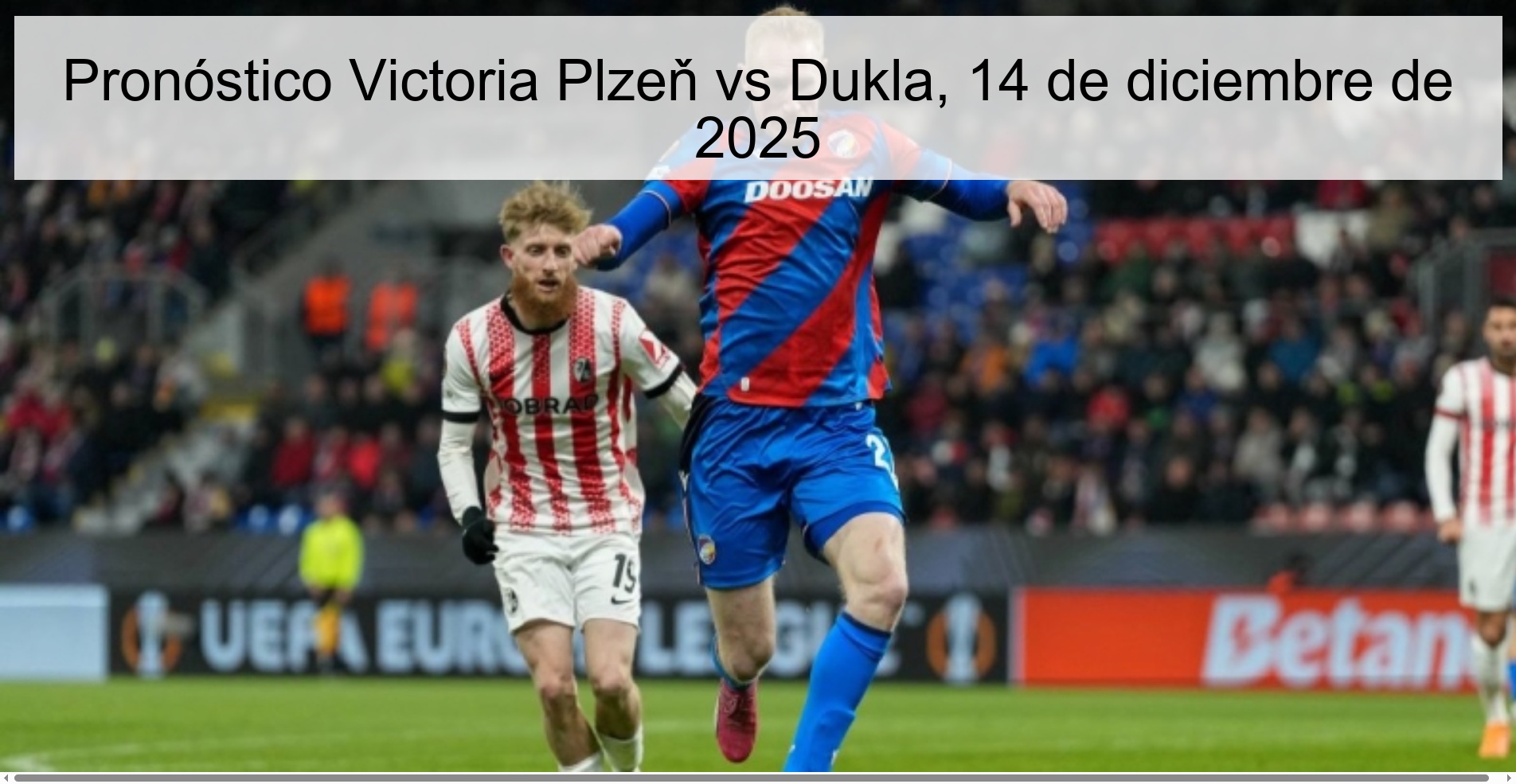 Victoria Plzeň vs Dukla Prediction, December 14, 2025