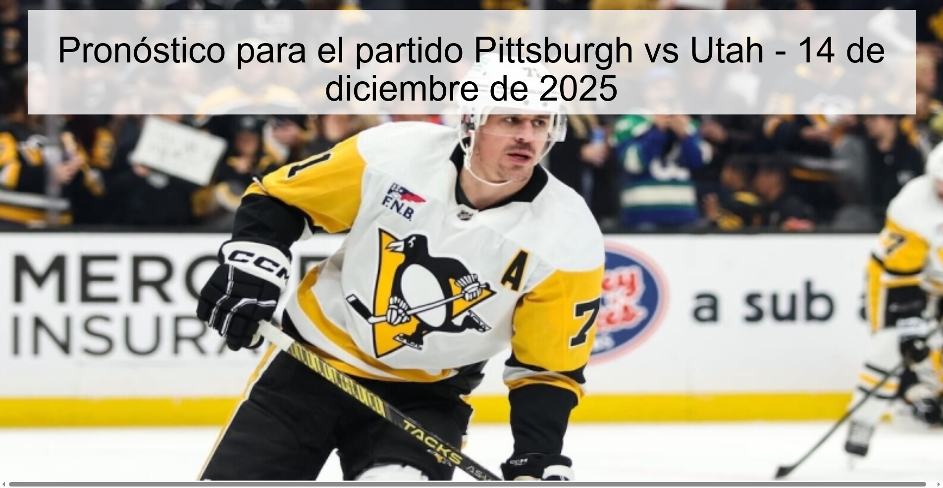 Prediction for the match Pittsburgh vs Utah - December 14, 2025
