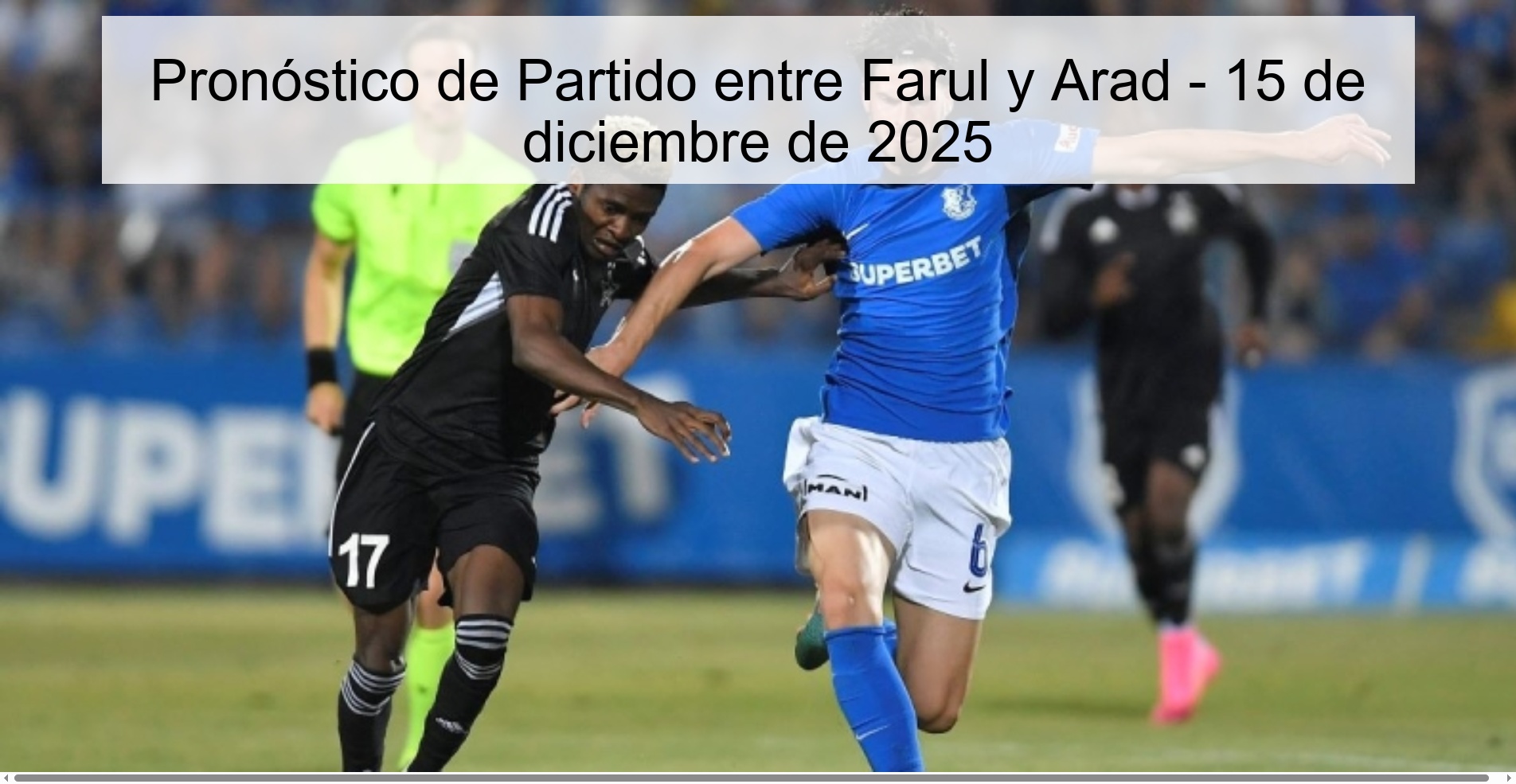 Match Prediction between Farul and Arad - December 15, 2025