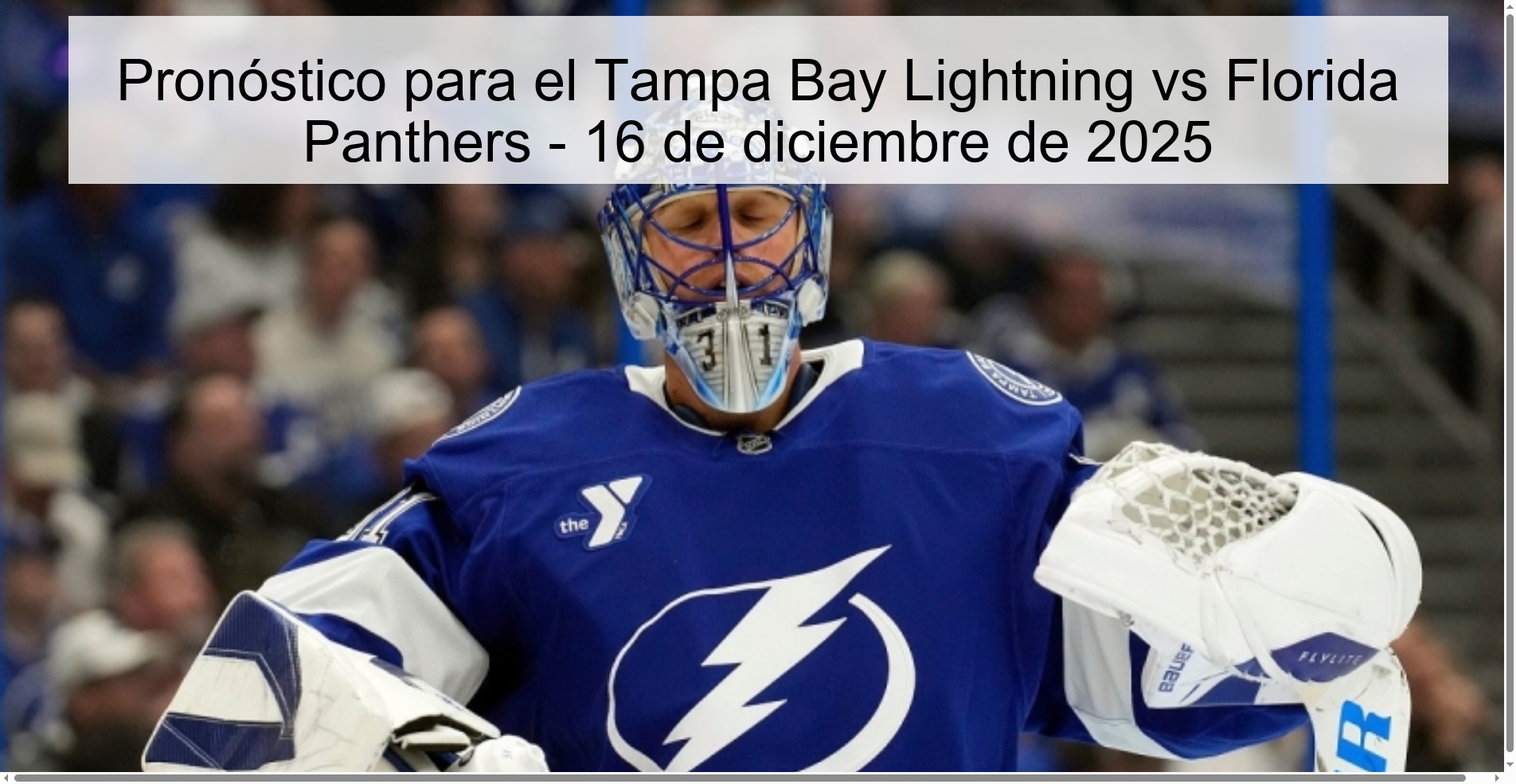 Tampa Bay Lightning vs Florida Panthers Prediction – December 16, 2025