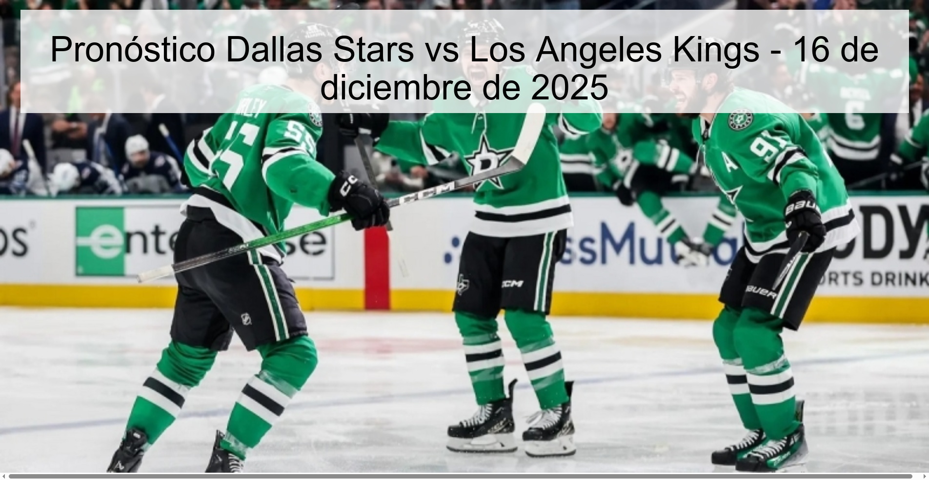 Dallas Stars vs Los Angeles Kings Prediction - December 16, 2025