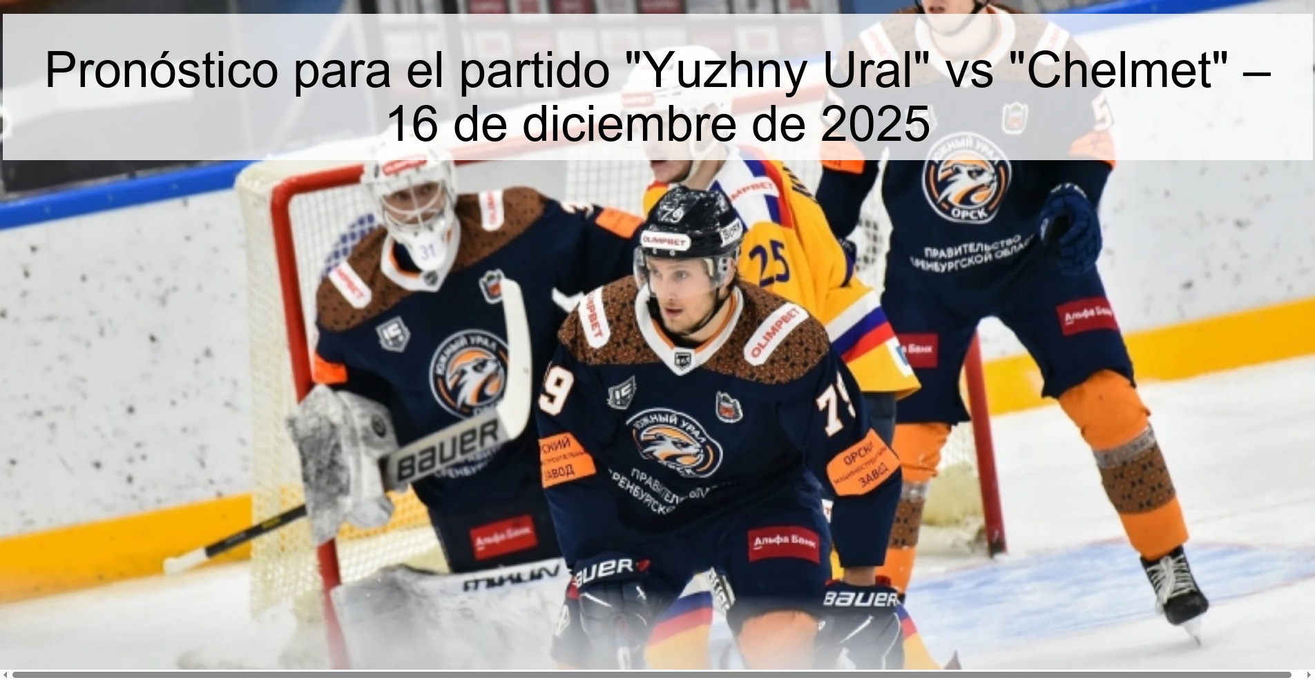 Prediction for the match 