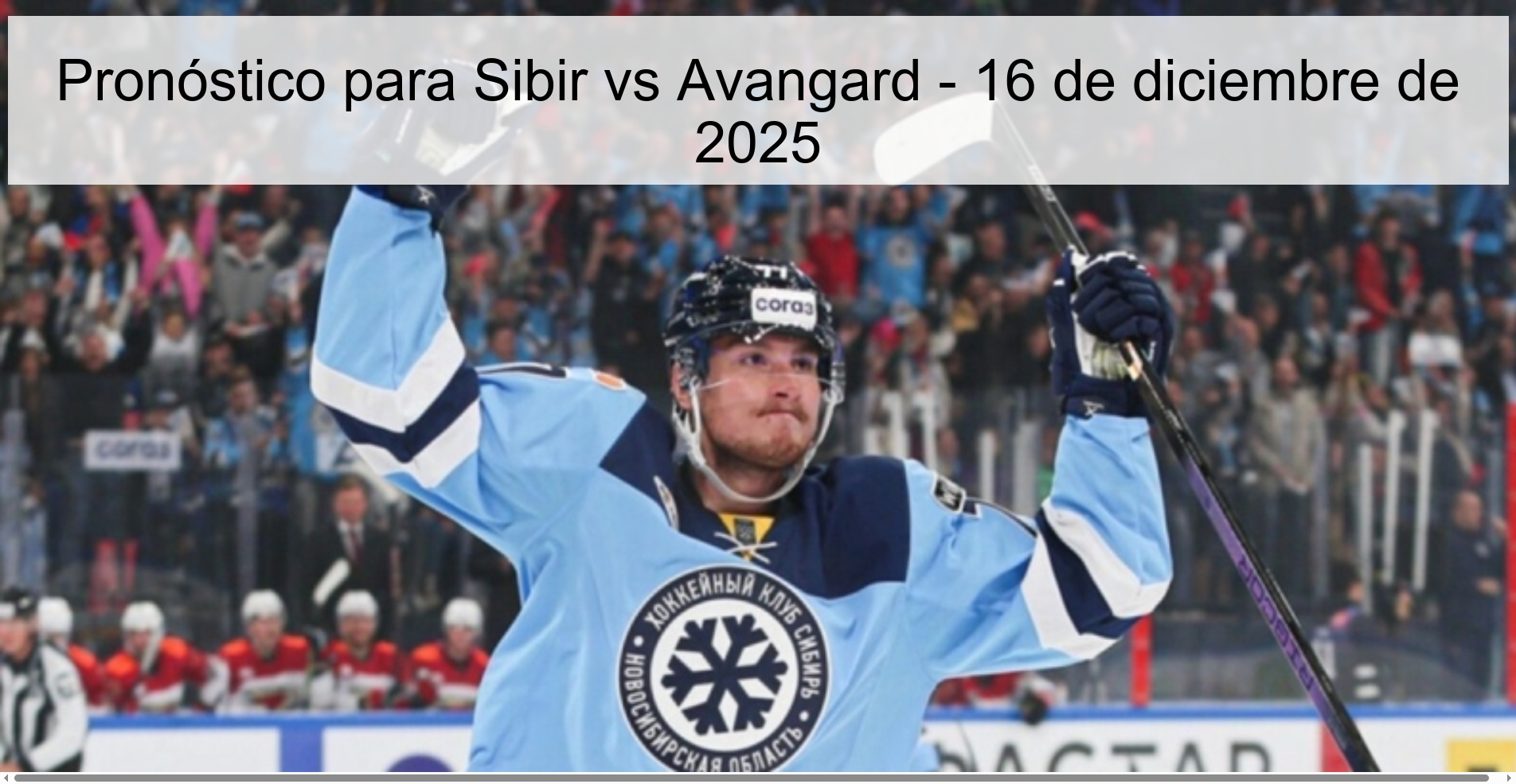 Prediction for Sibir vs Avangard – December 16, 2025