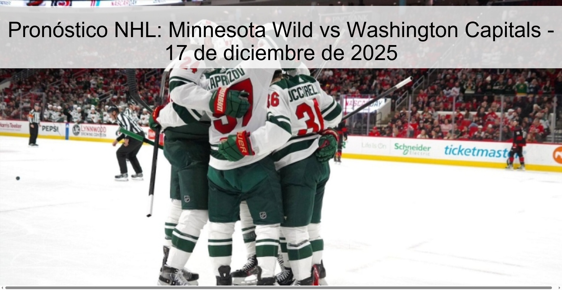 NHL Prediction: Minnesota Wild vs Washington Capitals – December 17, 2025