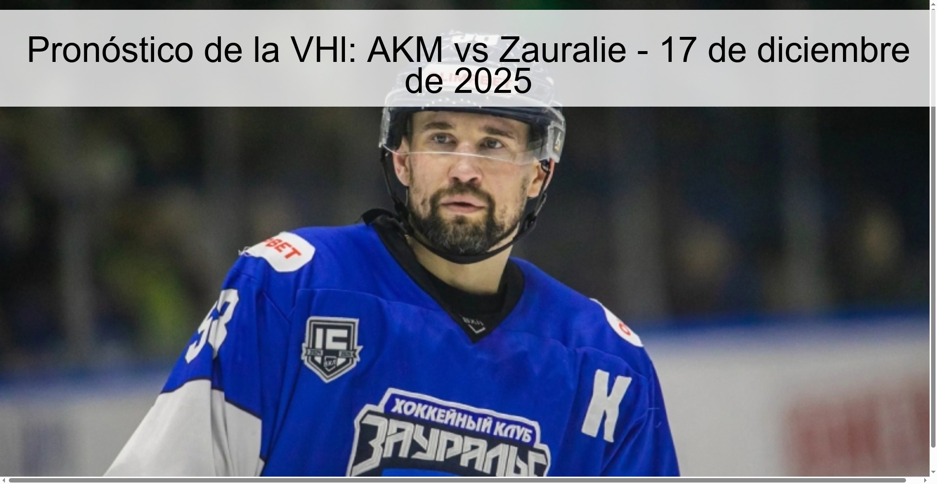 VHl Prediction: AKM vs Zauralie – December 17, 2025